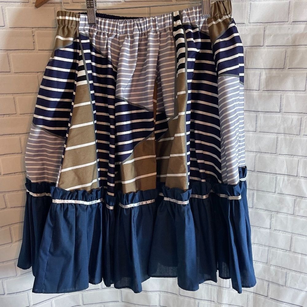 Pitchfork Brand VTG Stripe Western Circle Skirt